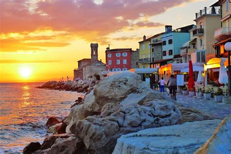 Piran sunset | Balkans travel, Places to travel, Travel tours