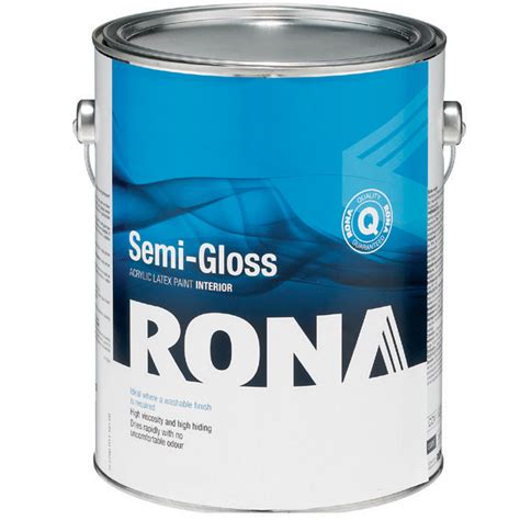 RONA Interior Paint - Acrylic Latex - Semi-Gloss - Natural White - 3.7-L | RONA