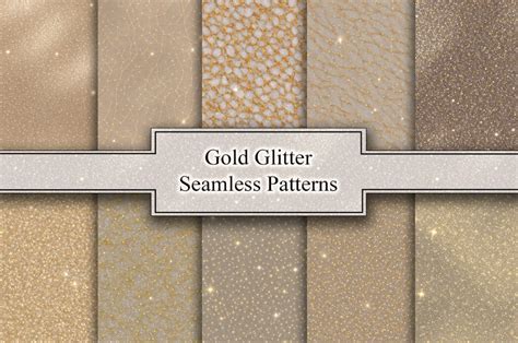 Gold Glitter Seamless Pattern Graphic by N`Design · Creative Fabrica