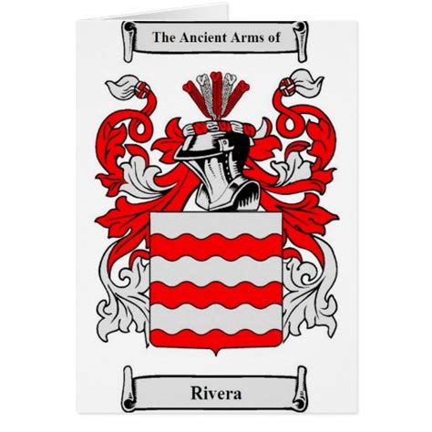 Rivera Family Crest Cards, Rivera Family Crest Card Templates, Postage ...