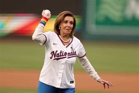 Nancy Pelosi threw a very sad first pitch at Nationals' Pride Night