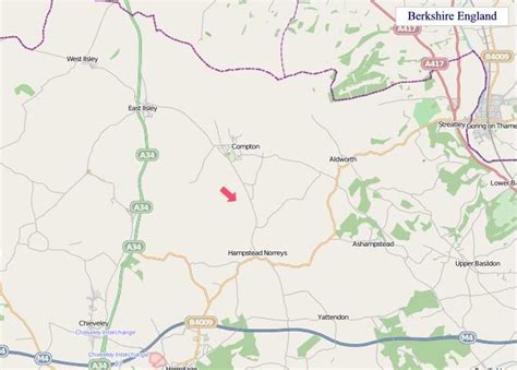 A Map of Berkshire England. Berkshire UK Map