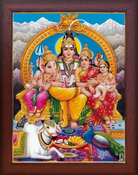 Buy Garuda Photos - God Sri Shiva Parvati with Ganesha and Subramanya ...