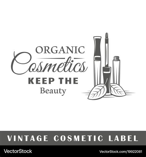 Cosmetic label Royalty Free Vector Image - VectorStock