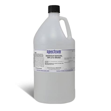 Ammonium Hydroxide, 50% (v/v) Solution, Spectrum | Fisher Scientific