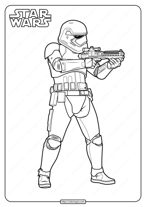 Printable Star Wars Stormtrooper Coloring Page