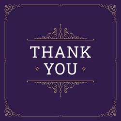 Thank You Card Purple Vector Images (over 320)