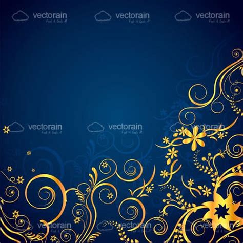 Modern Abstract Background Elegant Blue And Gold Background / With the ...