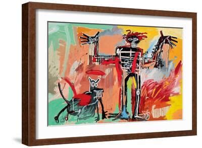 'Boy and Dog in a Johnnypump, 1982' Giclee Print - Jean-Michel Basquiat ...