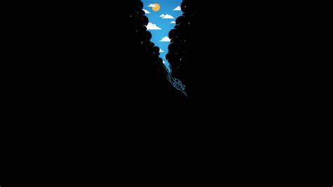 Swimming in the Dark [1920x1080] | Minimalist desktop wallpaper, Minimalist wallpaper, Minimal ...