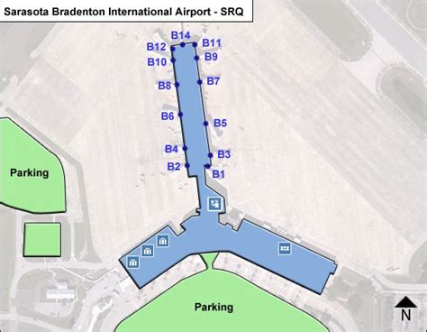 Sarasota Bradenton SRQ Airport Terminal Map