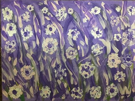 Purple Love of Flowers Painting by Cynthia Breeze - Pixels