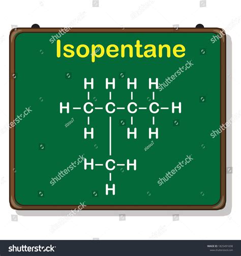 Chemical Structure Isopentane C5h12 On Chalkboard Stock Vector (Royalty Free) 1825491698 ...