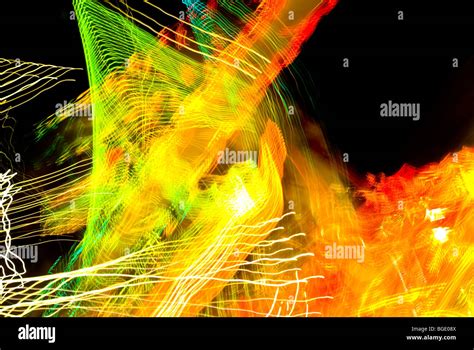 Abstract sculpture of lights Stock Photo - Alamy