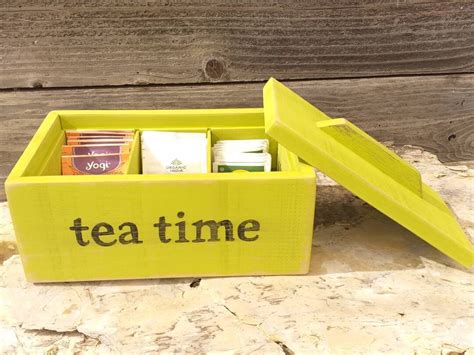 Tea Bag Holder, Tea Bag Organizer, Tea Box Lid, Tea Bag Storage, Tea Bag Caddy, Tea Bag Box, Tea ...