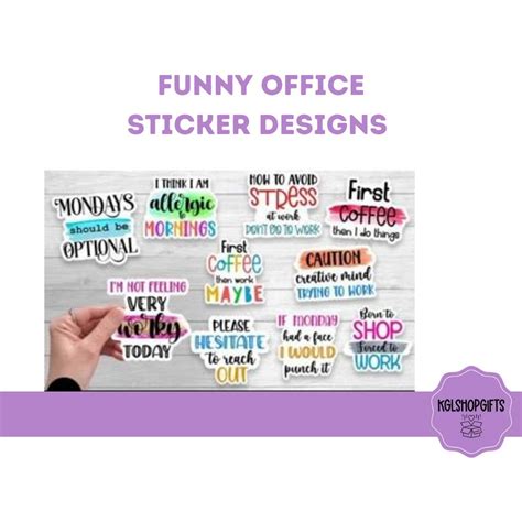 Funny Office Stickers Bundle I Sarcastic - Etsy