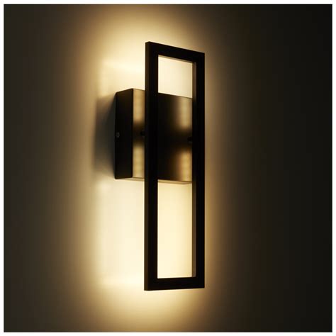 GLOBE ELECTRIC Modern LED Wall Sconce - 14" x 5" - Black 51432 | RONA