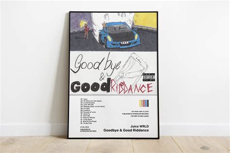 Goodbye & Good Riddance Juicewrld Clean Album Poster - Etsy