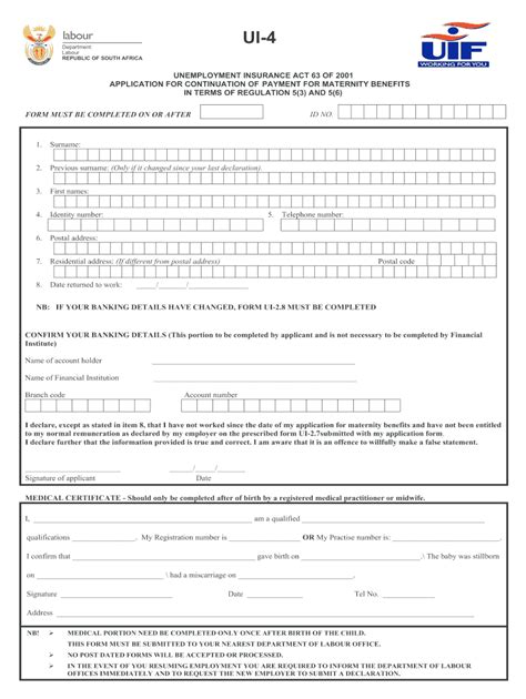 Uif medical certificate form: Fill out & sign online | DocHub