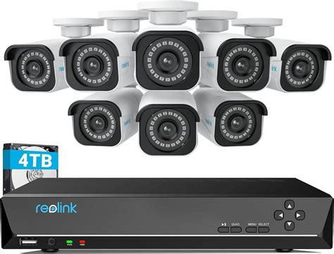 Buy REOLINK 4K Security Camera System, RLK16-800B8 8pcs H.265 4K PoE Security Cameras Wired with ...