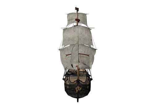 Sailing Galleon Pirate 3d Model