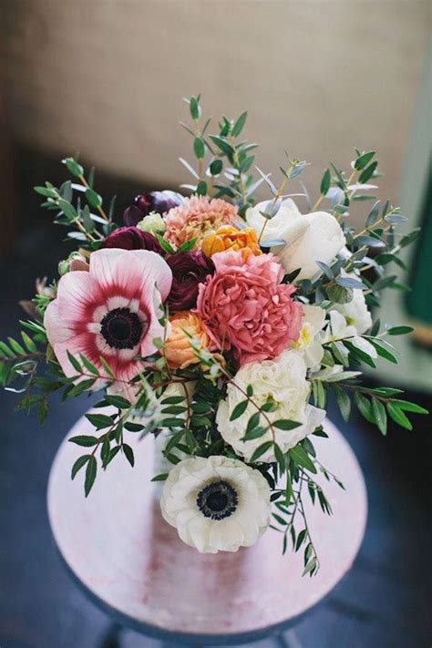 Gorgeous Anemone Bouquet Ideas | Flowers bouquet, Floral arrangements ...