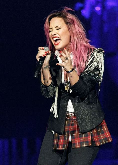 DEMI LOVATO at The Neon Lights Tour Opening Concert in Vancouver ...