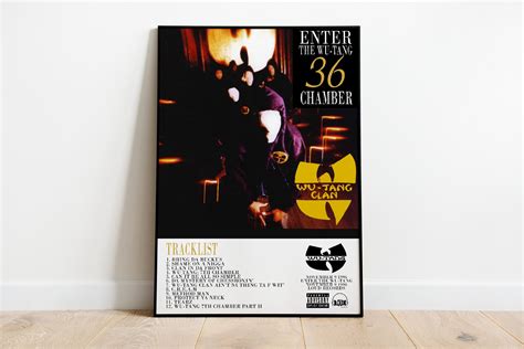 Wu-Tang Clan Enter the Wu-Tang Album Cover Poster | Etsy