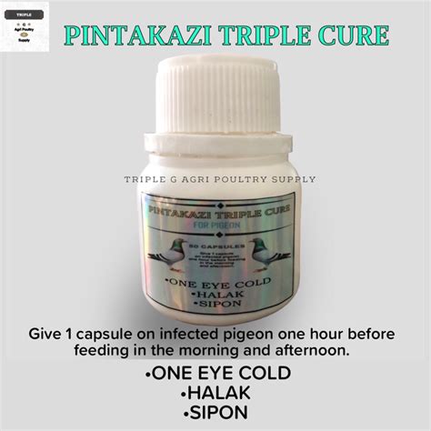 PINTAKAZI TRIPLE CURE For Pigeon- One eye cold, Halak at Sipon | Shopee Philippines