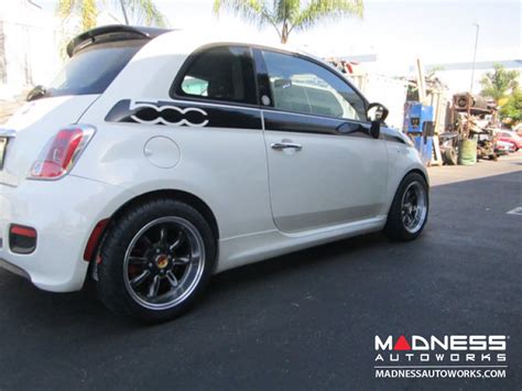 FIAT 500 Custom Wheels - Monza - 15" - Silver Finish - 500 MADNESS - Auto Parts and Accessories