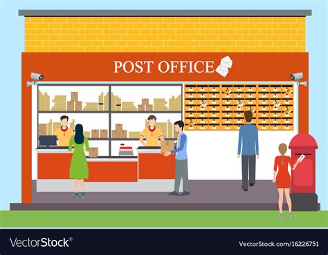 Post office Royalty Free Vector Image - VectorStock