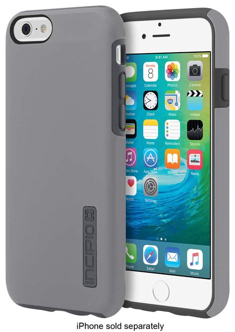 Incipio DualPro Case for Apple® iPhone® 6 and iPhone 6s Gray/Charcoal IPH-1179-GYCH - Best Buy