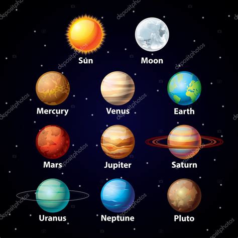 Glossy planets vector set Stock Vector Image by ©andegraund548 #35977825