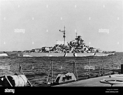 The German battleship "Bismarck", 1941 Stock Photo - Alamy