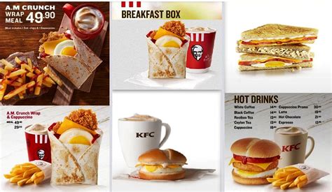 KFC BreakFast Menu with Updated Prices 2024 South Africa - Order Online KFC Breakfast