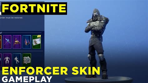 Fortnite's Road Trip challenge Enforcer Skin and Subjugator Back Bling ...