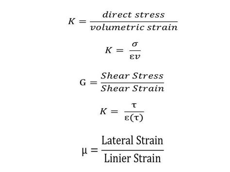 Elastic Constant : Bulk Modulus, Modulus of Rigidity and Poisson's Ratio - mech4study