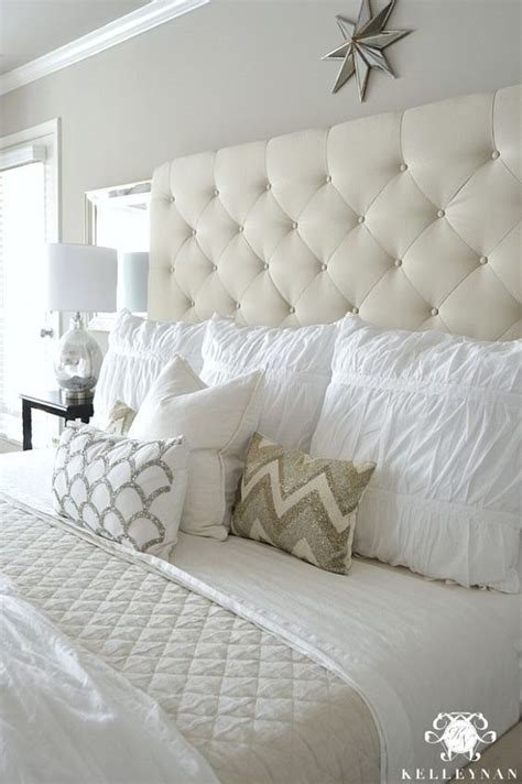 beige headboard bedroom ideas - Charolette Libby