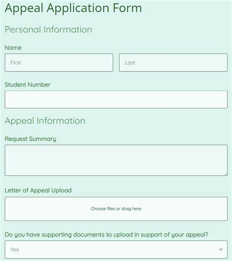 English Language School Application Form Template