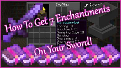 Best Minecraft Sword Enchantments - YouTube