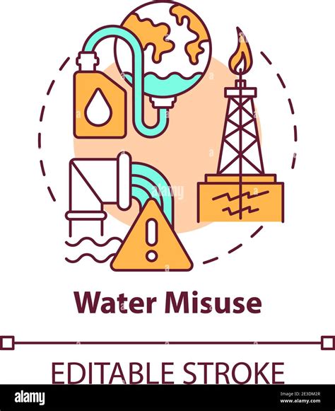 Water misuse concept icon Stock Vector Image & Art - Alamy