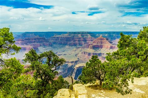 Grand Canyon National Park Mother Point and Amphitheater Stock Image - Image of landscape, point ...
