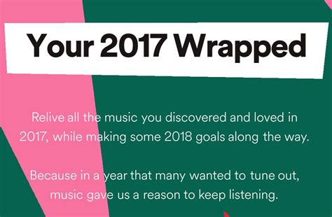 Discover your most listened to songs of 2017 on Spotify