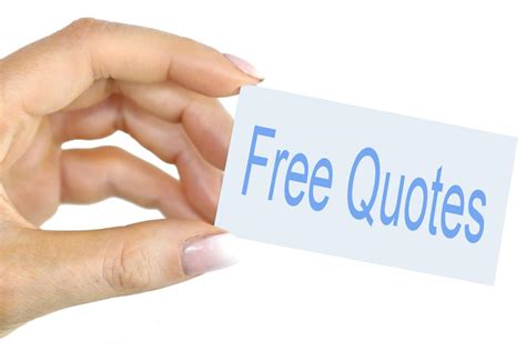 Free Quotes - Free of Charge Creative Commons Hand held card image