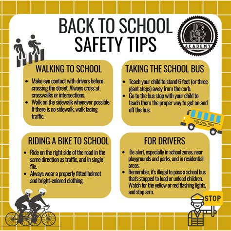 Back to School Safety Tips - JGPR Academy