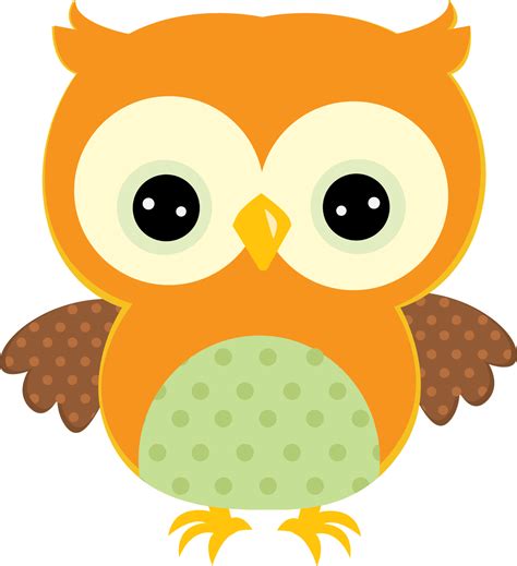 orange owl clip art - Clip Art Library