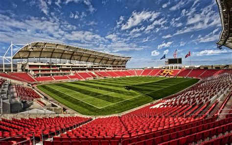 Download wallpapers Rio Tinto Stadium, The RioT, Sandy, Utah, Real Salt ...