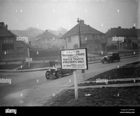Road signs in Eltham . 1937 Stock Photo - Alamy