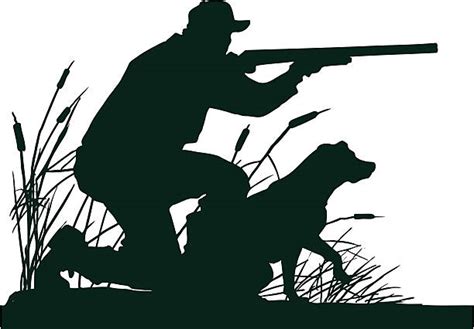 Bird Hunting Dog Silhouette