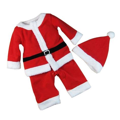 Cute Christmas Costume Set Children Santa Claus Festival Costume ...